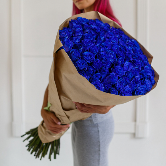 Купить синие розы