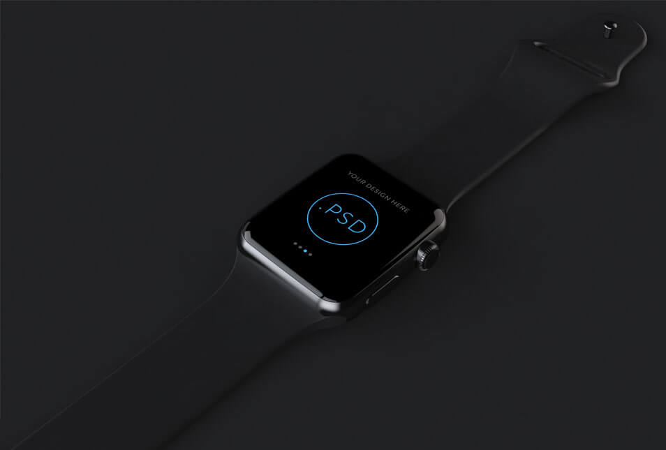Apple Watch бесплатный макет PSD
