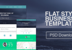 Бизнес веб-шаблон PSD