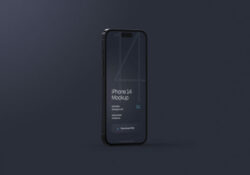 Мокап черного iPhone 14 Pro скачать