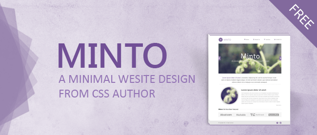 Minto – PSD шаблон в стиле минимализма