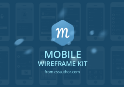 Mobile Wireframe Kit PSD
