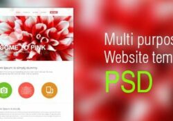 Универсальный шаблон веб-сайта в формате PSD
