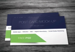 Макет открытки/карточки PSD