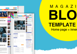 Magblog - премиум PSD шаблон блога