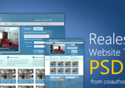 RealEstate - бесплатный PSD шаблон для сайта компании