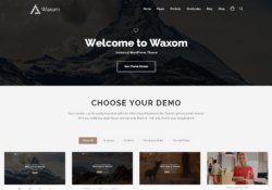 Waxom - бесплатный PSD шаблон лэндинговой страницы