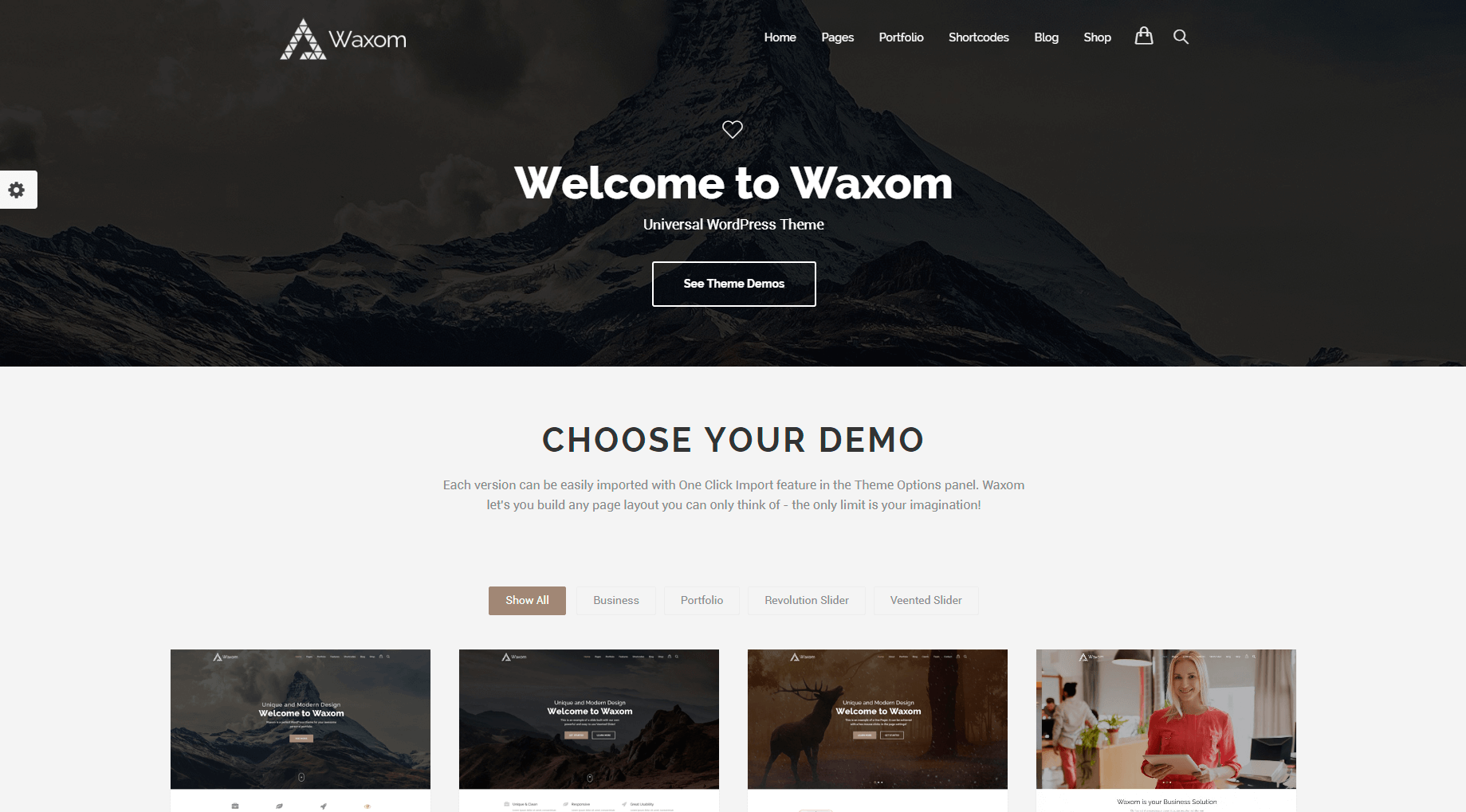 Waxom - бесплатный PSD шаблон лэндинговой страницы