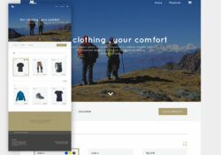 Trekking Store – PSD шаблон для интернет магазина